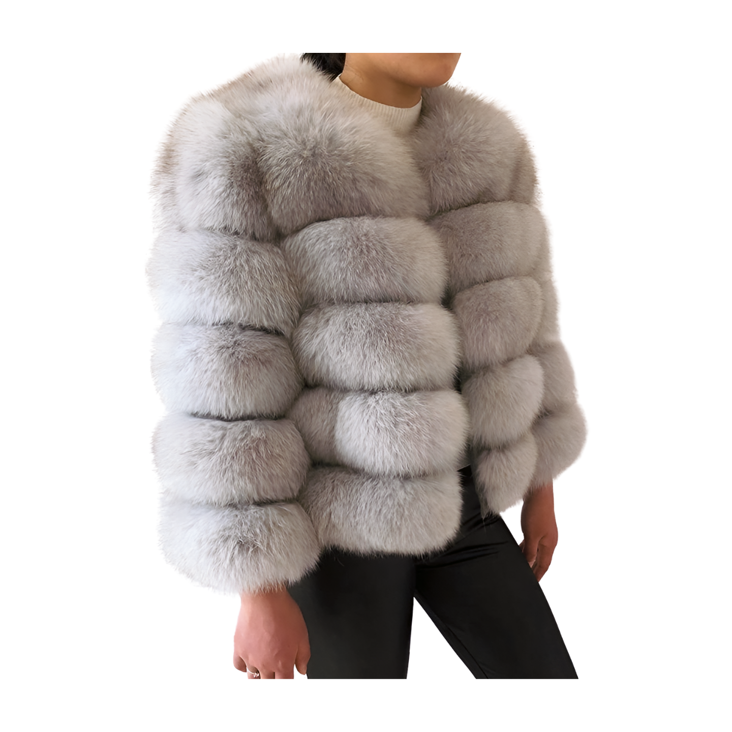 Short Fox Fur Coat