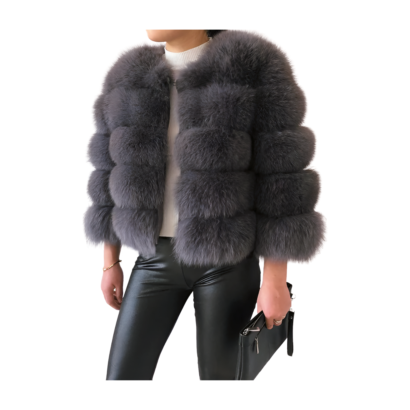 Short Fox Fur Coat