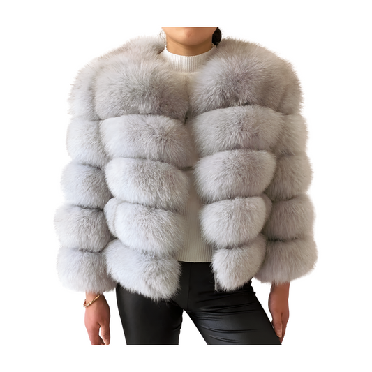 Short Fox Fur Coat