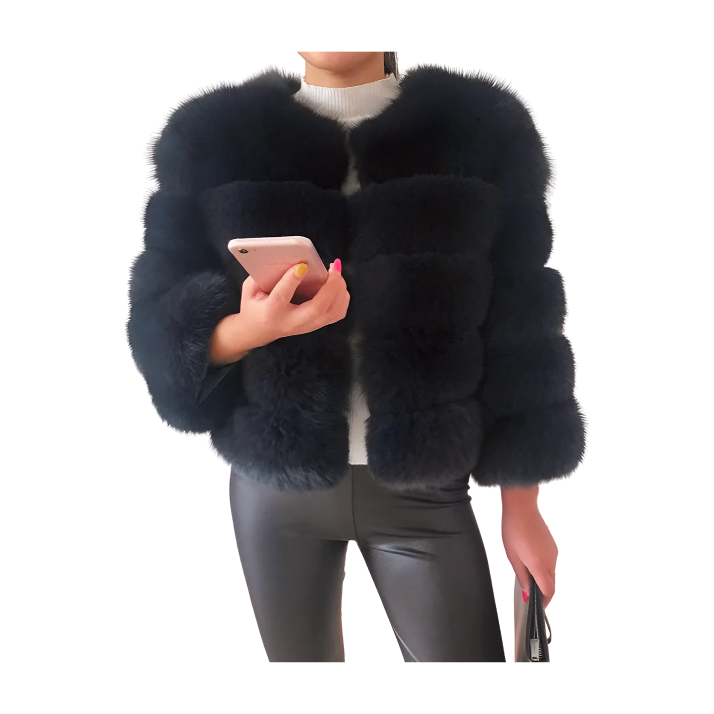 Short Fox Fur Coat