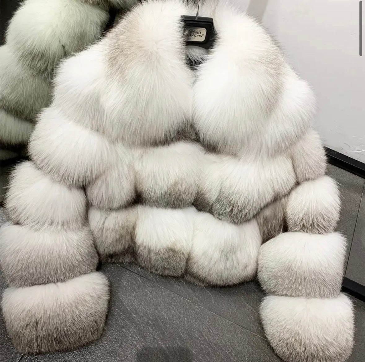 Golden Island Fox Fur Coat