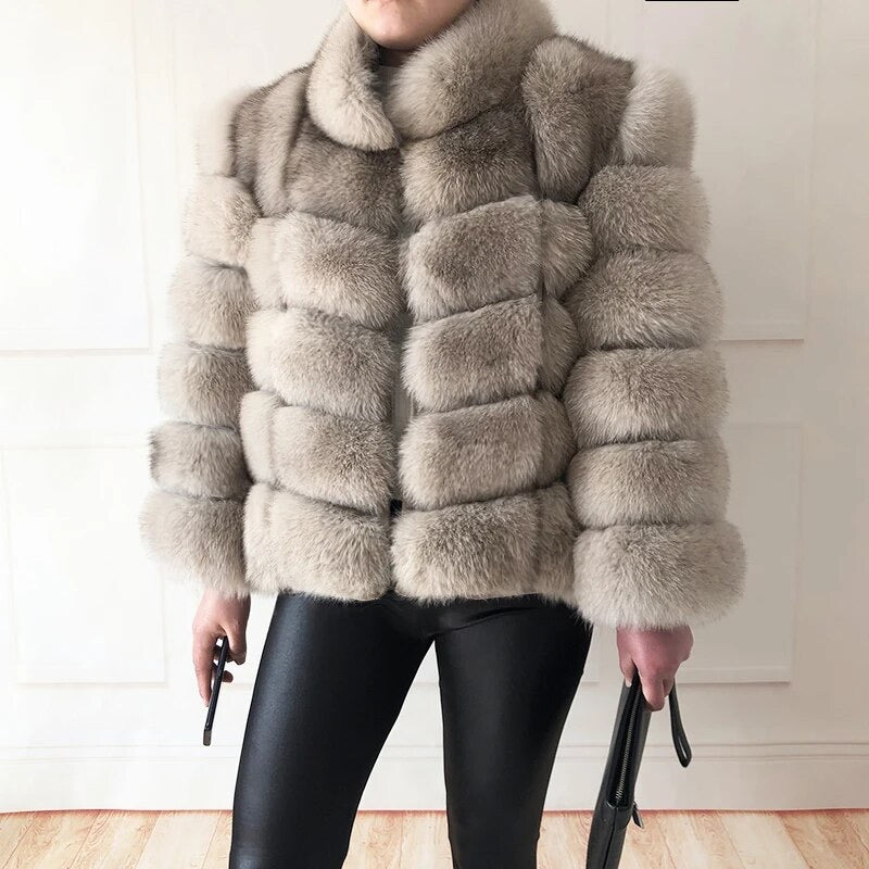 Fox Fur with Detachable Sleeves