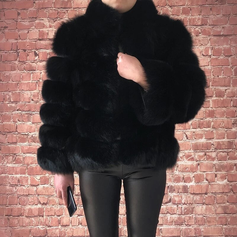 Fox Fur with Detachable Sleeves