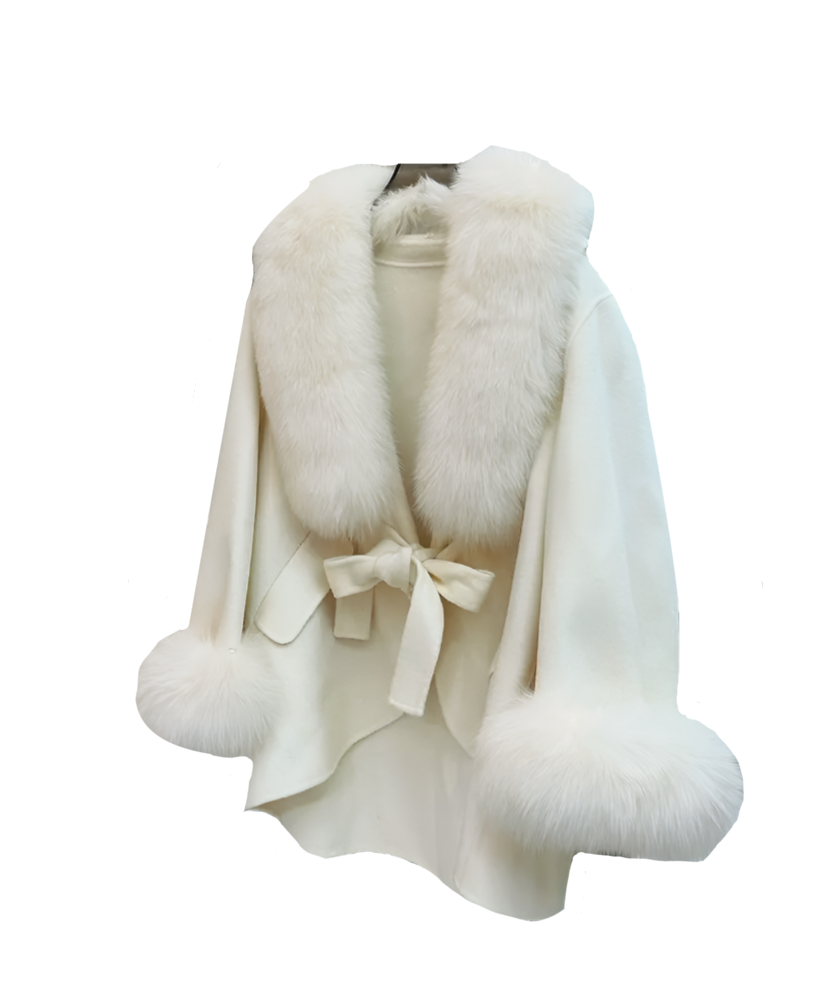 Cashmere Fox Fur Coat