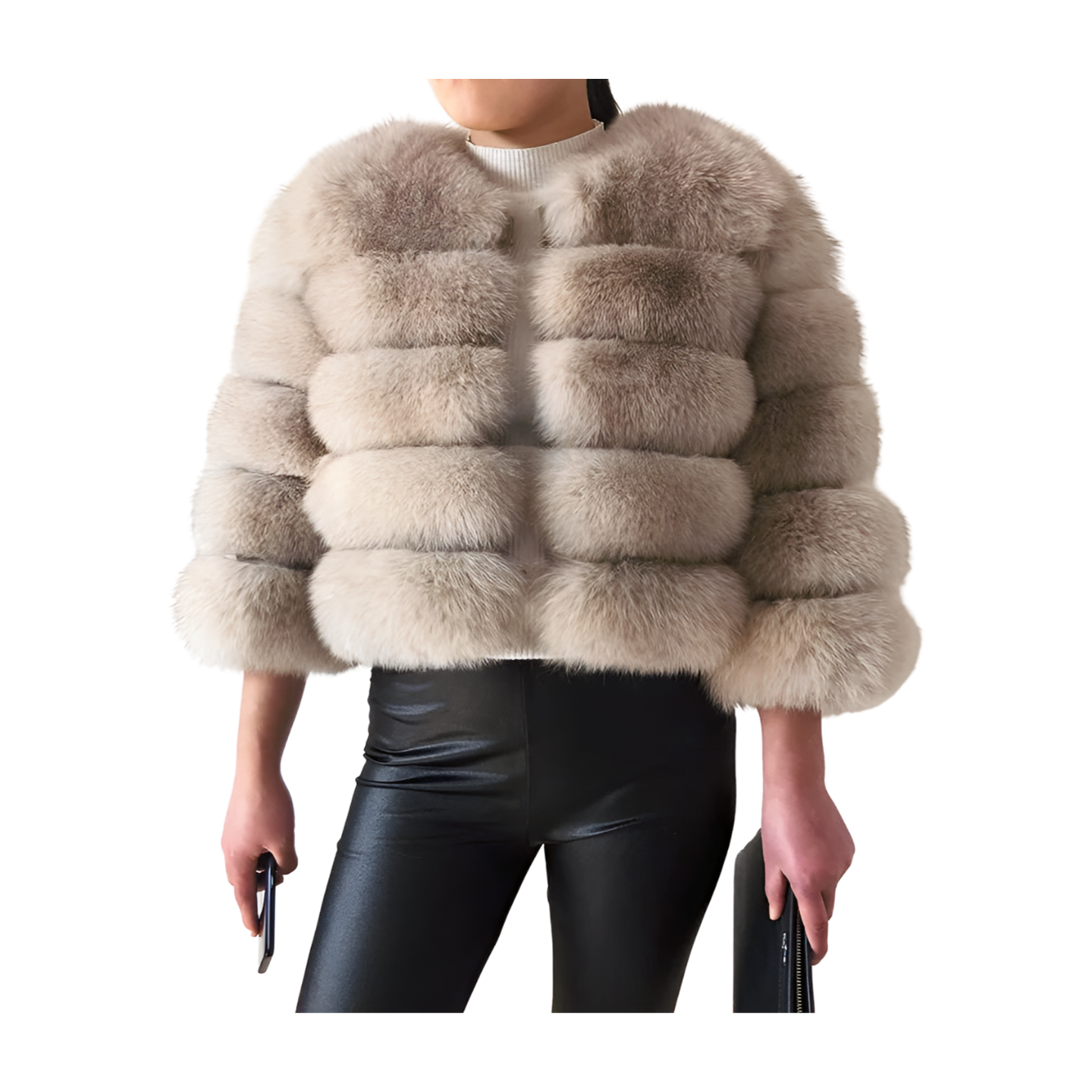 Short Fox Fur Coat