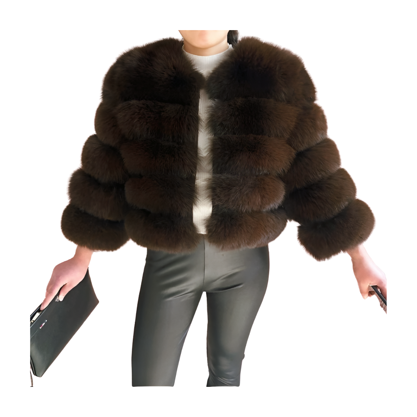 Short Fox Fur Coat