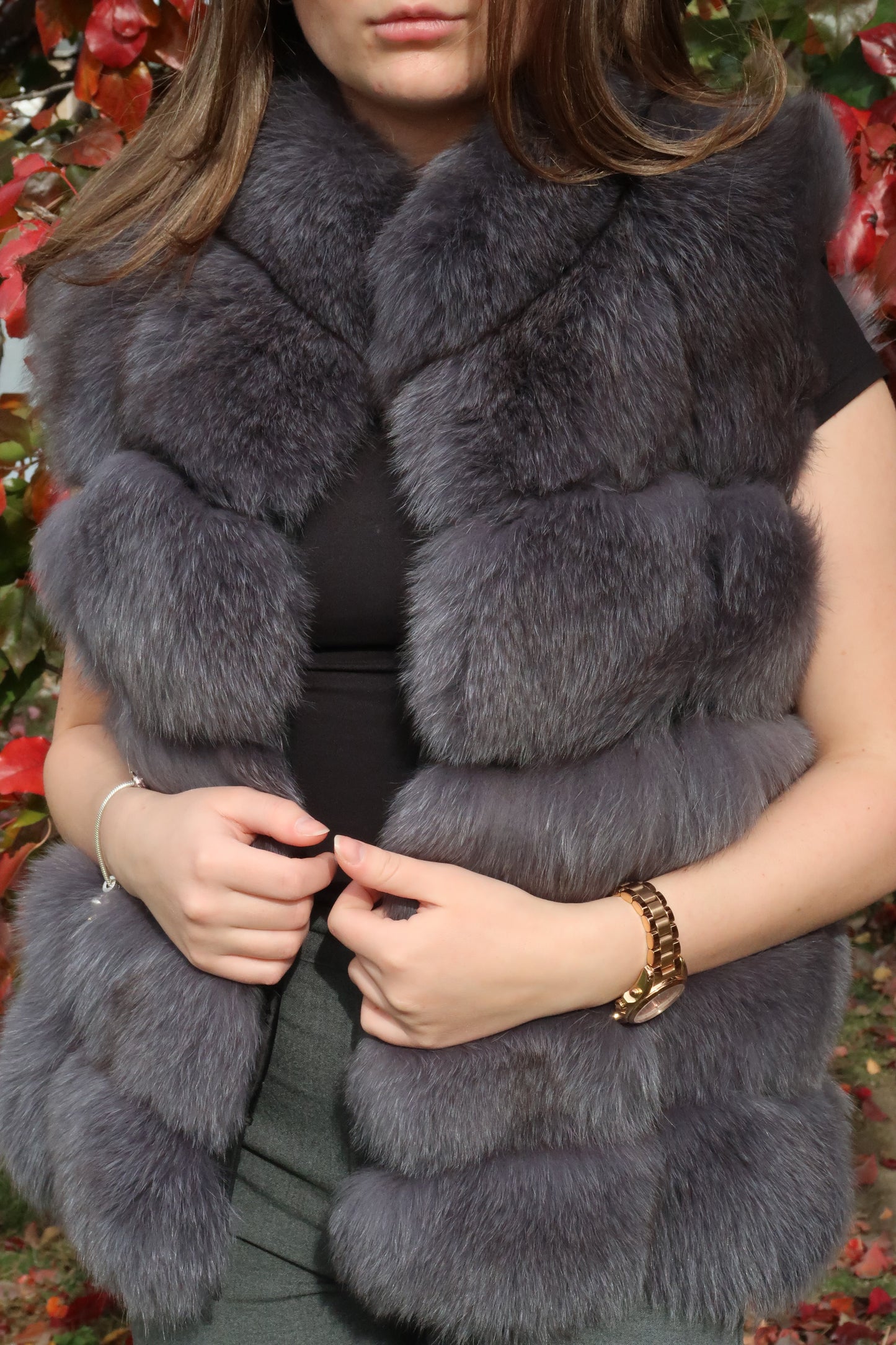 Fox Fur with Detachable Sleeves