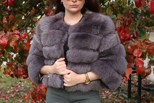 Short Fox Fur Coat